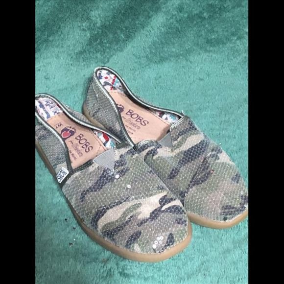 Skechers BOBs Pillow Arch Slip-On Flat Cameo Green  Size 7 S/N 39591 - Picture 3 of 8